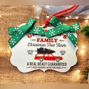Griswold’s Family Tree Christmas Farm Red Green Christmas Ornament New